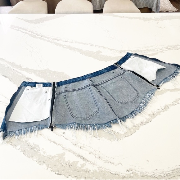 Carmar Los Angeles Beatrice Zip Front Denim Skirt - Picture 12 of 12